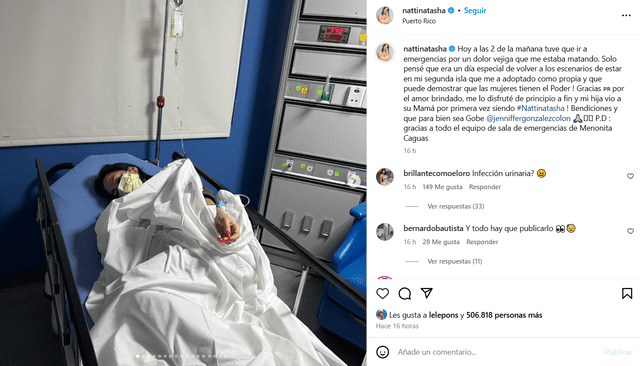 <em>Natti Natasha empezó el 2025 en emergencia. Captura: Instagram</em>   