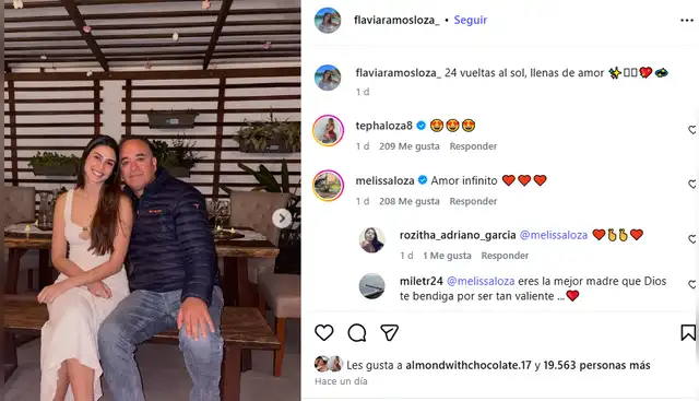 <em>Roberto Martínez volvió a ver a Melissa Loza. Captura: Instagram </em> <em>Roberto Martínez volvió a ver a Melissa Loza. Captura: Instagram </em>