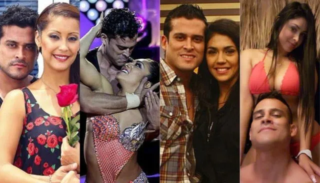 Exparejas de Christian Domínguez, en excepción Pamela Franco.   