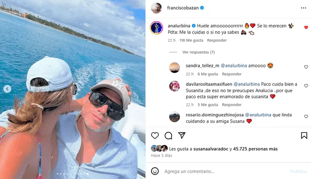 <em>Ana Lucía advierte a Paco Bazán de cuidar a Susana Alvarado. Captura: Instagram</em> <em>Ana Lucía advierte a Paco Bazán de cuidar a Susana Alvarado. Captura: Instagram</em>