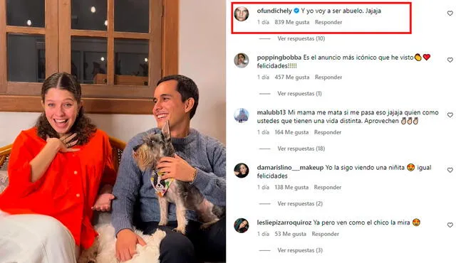  Orlando Fundichely anunció que será abuelo. Foto: Instagram 