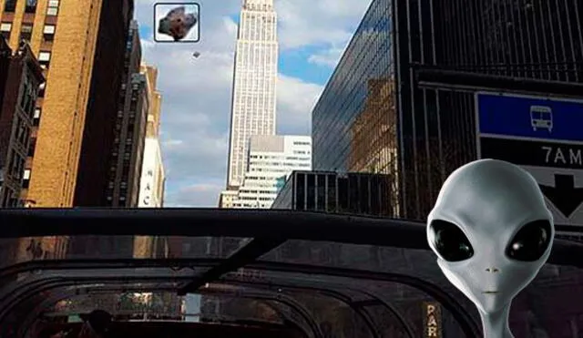 El turista se dio cuenta del OVNI al revisar sus imágenes