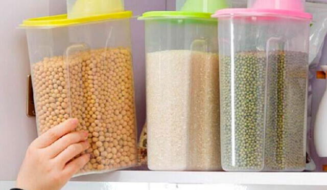 Guarda las menestras en envases seguros