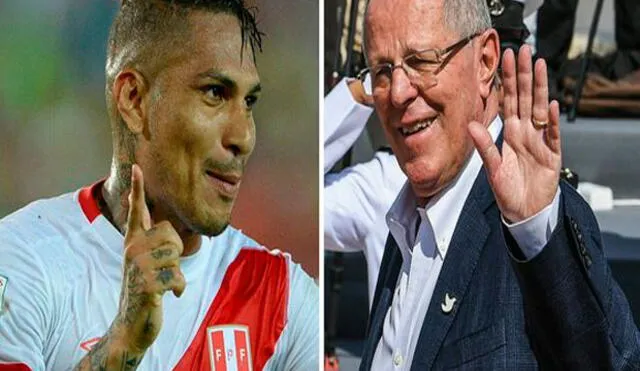 Paolo Guerrero y jefe de Estado juntos Paolo Guerrero y jefe de Estado juntos