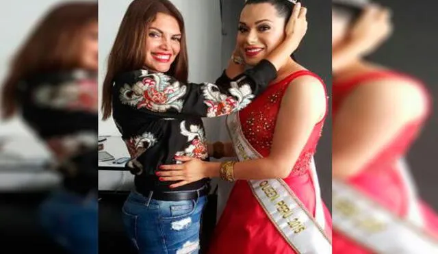 Dayana Valenzuela junto a la organizadora del Miss Perú Dayana Valenzuela junto a la organizadora del Miss Perú