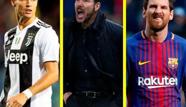 Diego Simeone hace esta comparación entre Cristiano Ronaldo y Lionel Messi Diego Simeone hace esta comparación entre Cristiano Ronaldo y Lionel Messi