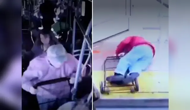 Caída de anciano fue compartida vía YouTube