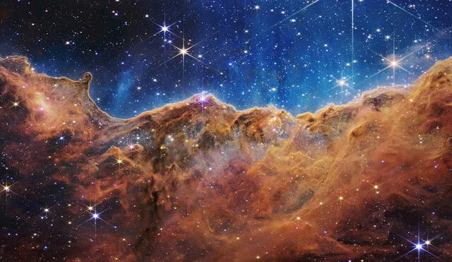  La nebulosa de Carina fotografiada por el telescopio James Webb. Foto: Nasa   