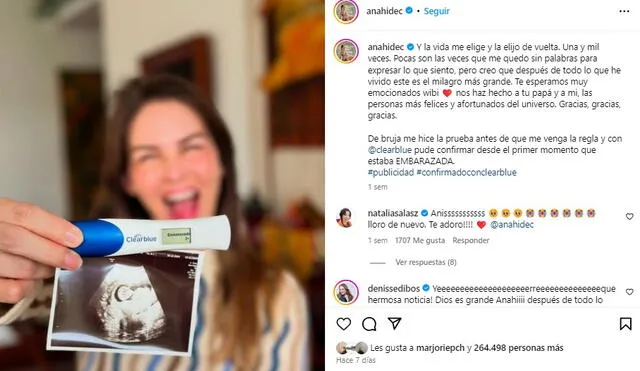 <em> Anahí de Cárdenas anuncia que está embaraza. Foto: Instagram</em> 