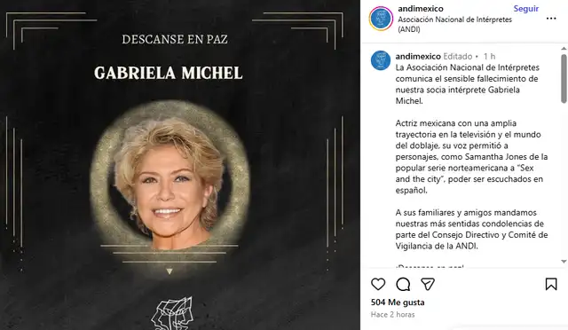 <em>Gabriela Michel falleció aparentemente tras trágico accidente doméstico. Captura: Instagram</em> <em>Gabriela Michel falleció aparentemente tras trágico accidente doméstico. Captura: Instagram</em>