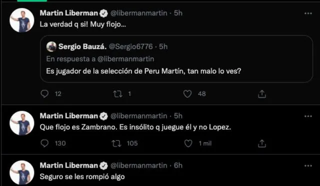 El duro comentario de Martín Liberman. - FUENTE: Twitter.   