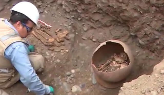 Restos arqueológicos hallados en Miraflores han sorprendido a la población.