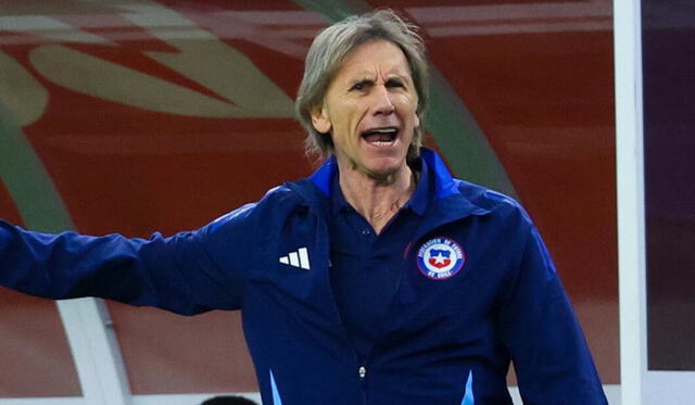 Ricardo Gareca no tiene ninguna victoria oficial con Chile desde que asumió la dirección técnica. Foto: Difusión   