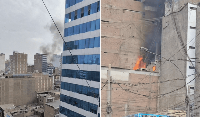 Se trata de un incendio de código 2 en una galería de Gamarra.