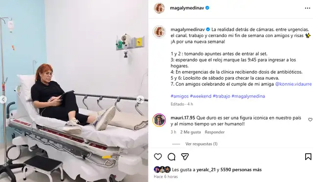 Magaly Medina acudió a emergencias por estar delicada de salud. Magaly Medina acudió a emergencias por estar delicada de salud.