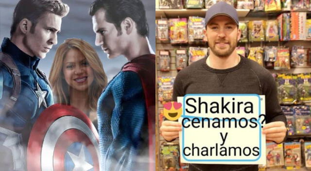  Memes sobre Shakira, Chris Evans y Henry Cavill.    