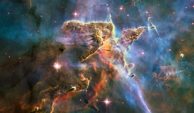  La nebulosa Carina es uno de los objetos astronómicos observados por el James Webb. Foto: NASA / ESA   