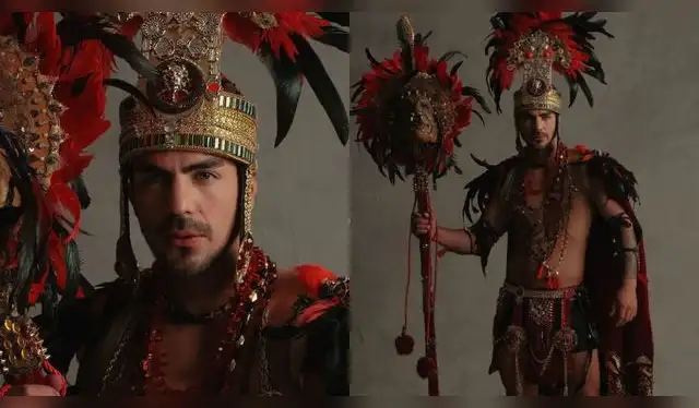  Julio Dulanto: Así luce en traje típico representando al Perú. Fuente: Instagram.   