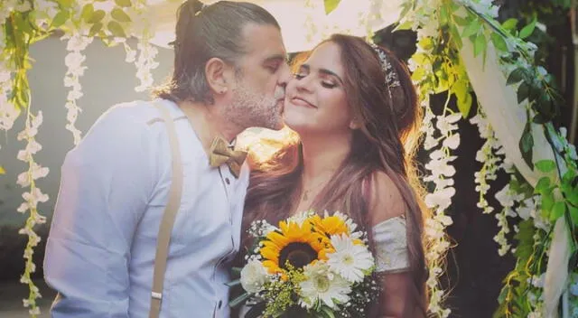  Sandra Muente y Ricardo Núñez se casaron durante la pandemia. Fuente: Instagram.   