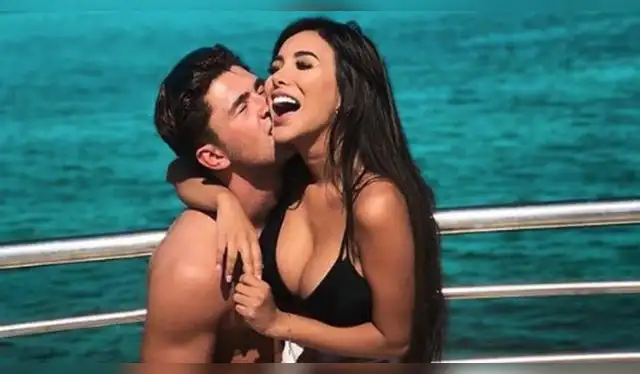  Así lucían Paula Manzanal y Jordan Davies cuando eran pareja. Fuente: Difusión.   