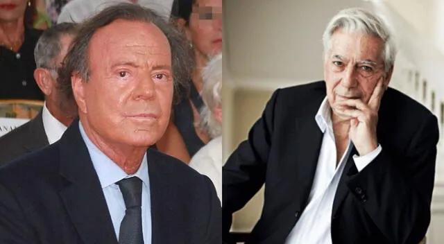  Julio Iglesias molesto con Mario Vargas Llosa por dejar que se especule con Isabel Preysler. Fuente: Difusión.   