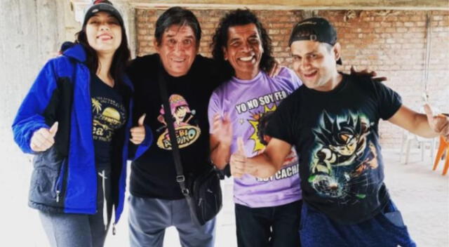  Robotín junto a Robotina, Cachay y el cholo Cirilo juntos como cómicos. Fuente: Instagram. 