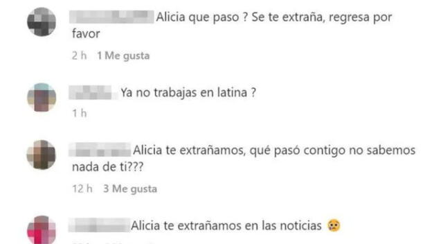  Usuarios en redes sociales demostraron su preocupación por Alicia Retto. Fuente: Difusión.   