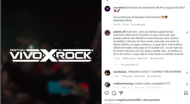  Vivo x El Rock trabajará con Kandavu Entertainment. Fuente: Difusión.   