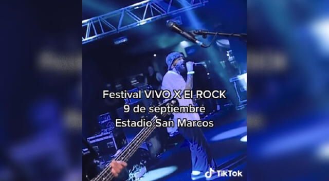  Esta es la fecha oficial del concierto Vivo x El Rock. Fuente: TikTok.   