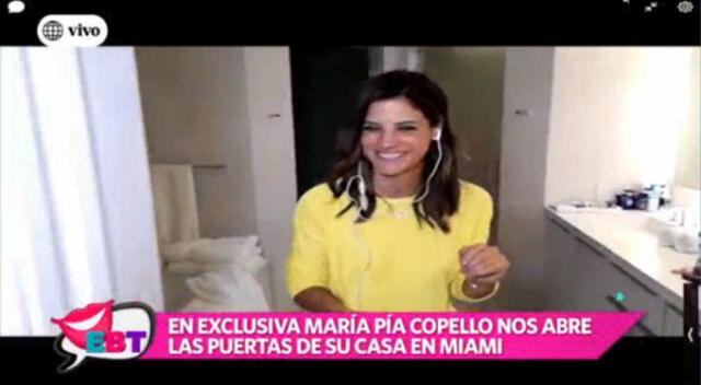  El baño de María Pía Copello. Fuente: América TV. 