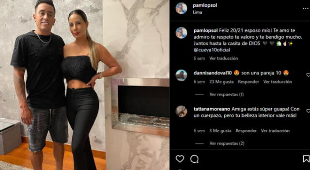  Pamela López le dedico un amoroso mensaje a Christian Cueva. Fuente: Instagram. 