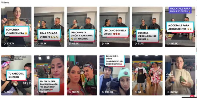 Cuenta de Tiktok de Nelly Rossinelli   