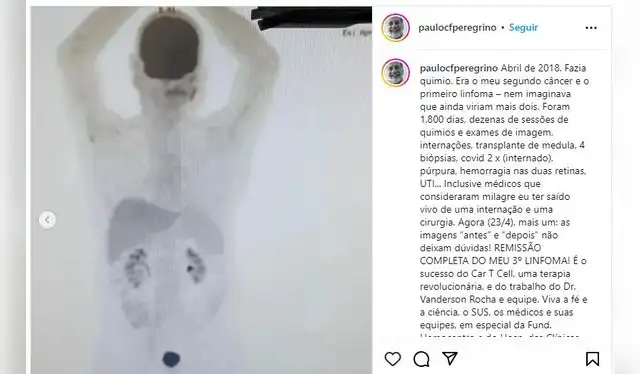 <em>Publicación de Instagram de Paulo Peregrino.</em>   