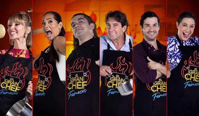 Los 6 últimos participantes de "El Gran Chef: Famosos".   