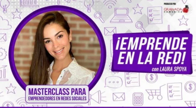  Laura Spoya brinda clases cortas como creadora de contenido. Fuente: Difusión.   