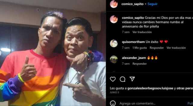  Pepino y Sapito son cercanos en redes. Fuente: Instagram. 