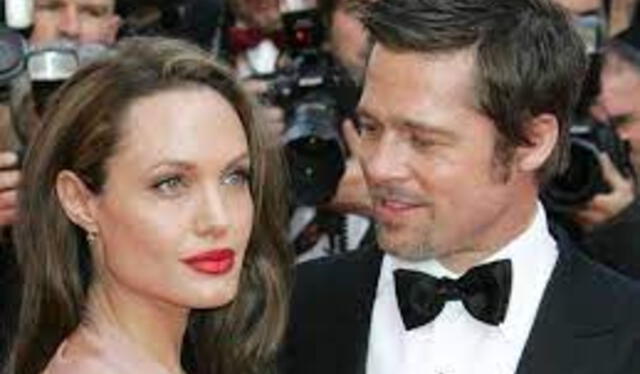 Angelina Jolie y Brad Pitt juntos.