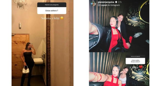 Gianella Marquina cuenta que lleva un mes de soltería. Fuente: Instagram. Gianella Marquina cuenta que lleva un mes de soltería. Fuente: Instagram.