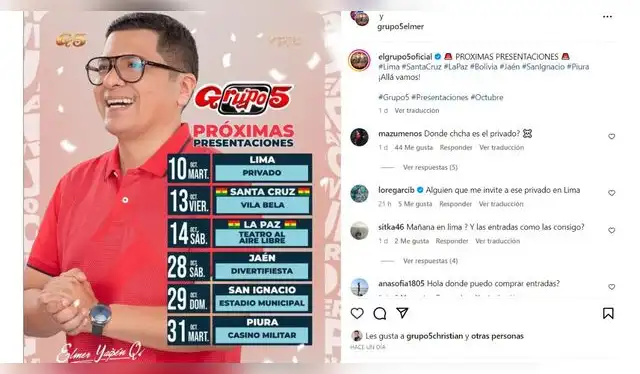 Estos son los concierto de 