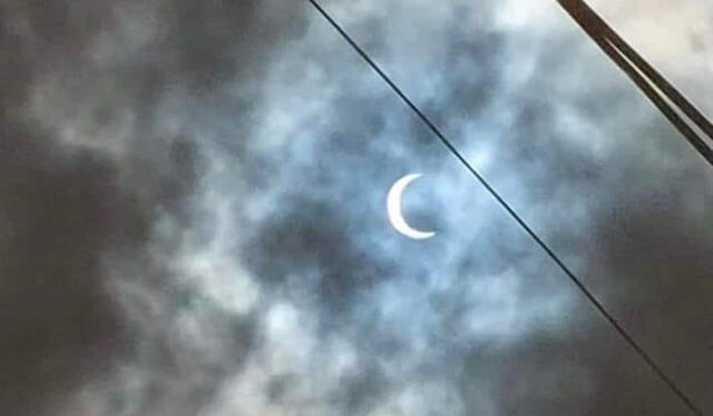 Eclipse solar en Tarapoto. La Amazonía peruana fue uno de los lugares más privilegiados para observar el eclipse durante todas sus fases.