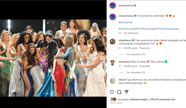 Así reaccionó Camila Escribens cuando coronaron a Miss Nicaragua como la nueva Miss Universo. 