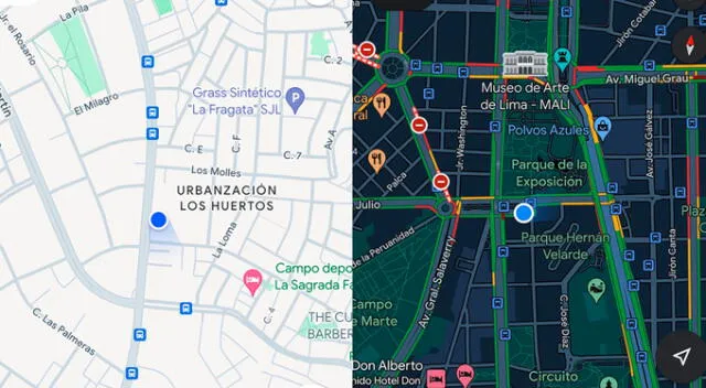  La nueva actualización de Google Maps tendría un ligero parecido a la app que se encuentra en iPhone.    