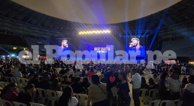 Ricky Martin se presentó en el Estadio Nacional.