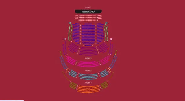 Ubicación de las entradas al concierto de Daniela Darcourt en el Gran Teatro Nacional. Fuente: Teleticket.