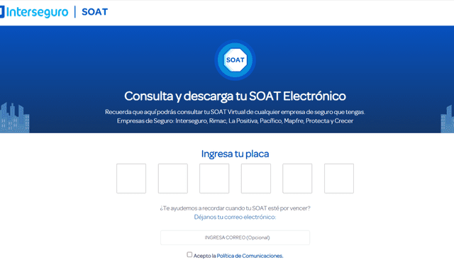 ¿Cómo descargar o imprimir online mi SOAT?