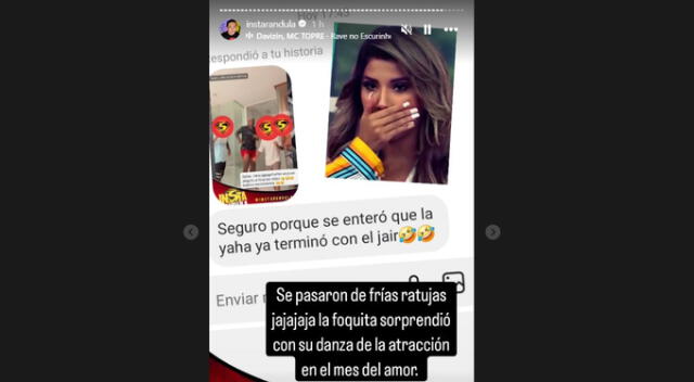 Jefferson Farfán recibe comentario sobre Yahaira Plasencia. Fuente: Instagram.