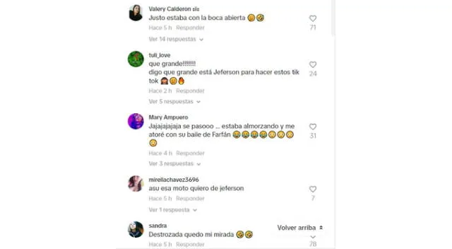 Jefferson Farfán recibe curiosos comentarios en TikTok. Fuente: TikTok.