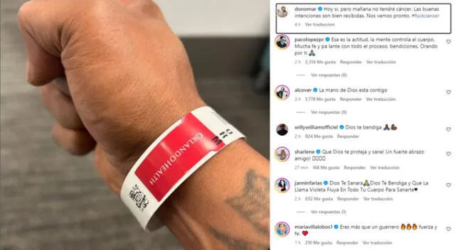 Don Omar comparte su publicación sobre el cáncer. Fuente: Instagram.