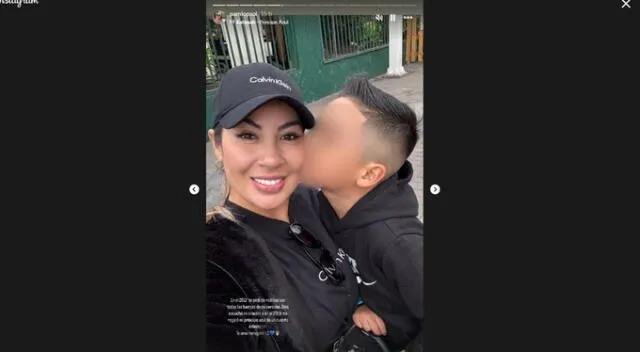 Pamela López dedica mensaje a su hijo con Christian Cueva. Fuente: Instagram.