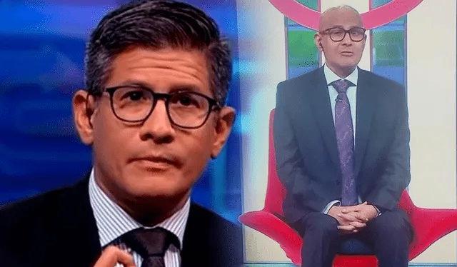 Esta fue la apariencia de Erick Osores al volver a la tv. Fuente: América TV.